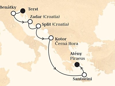 Horizon - Itálie, Chorvatsko, Černá Hora, Řecko (z Terstu)